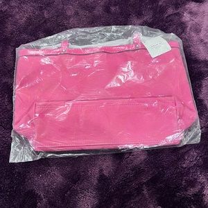 Kyra Nylon Signature Hand Tote. Color Hibiscus. NEW.